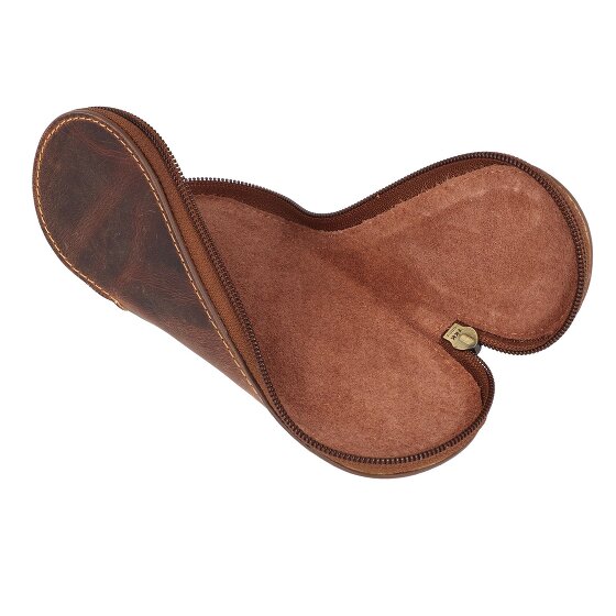Greenburry Vintage leather glasses case 17 cm
