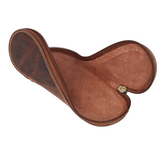 Greenburry Vintage leather glasses case 17 cm