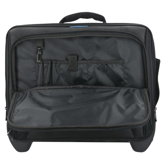 Dermata 2 wheels Wheeled briefcase 38 cm Laptop compartment