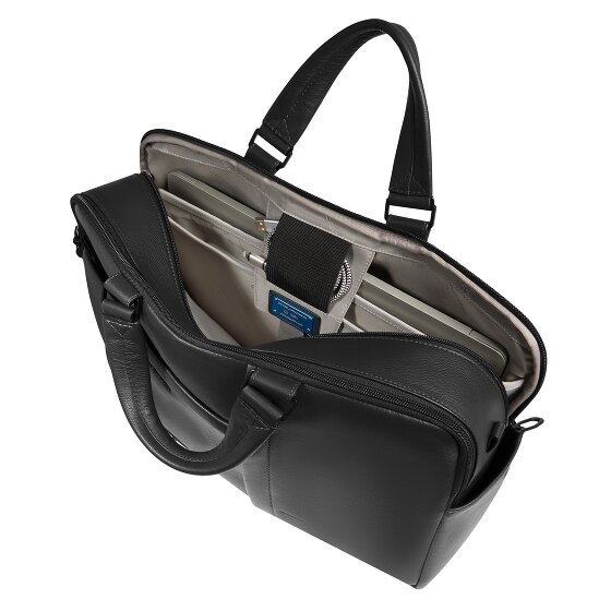Piquadro Cartel2m Briefcase RFID protection Leather 40 cm Laptop compartment