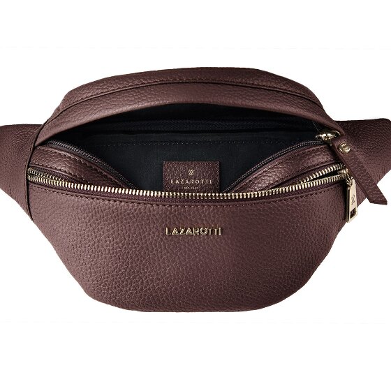 Lazarotti Bologna Leather Double-Zip Bum Bag, Crossbody, Leather, 25 cm