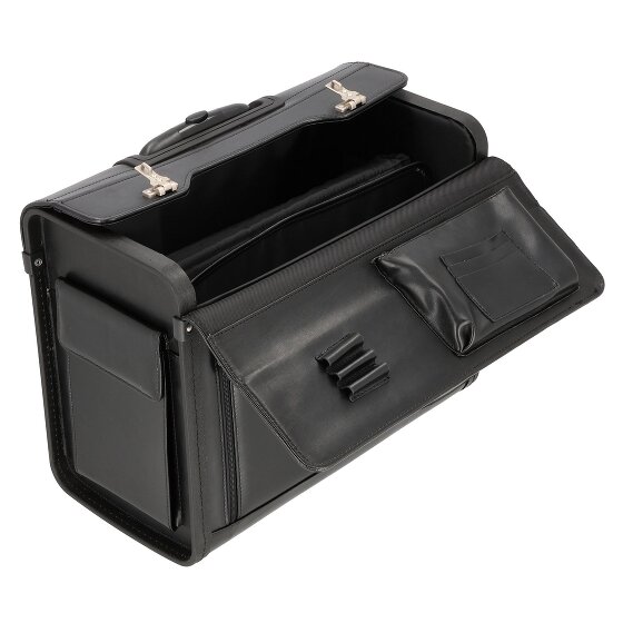 Dermata 2 Roll Pilot Trolley Leather 45,5 cm Laptop compartment