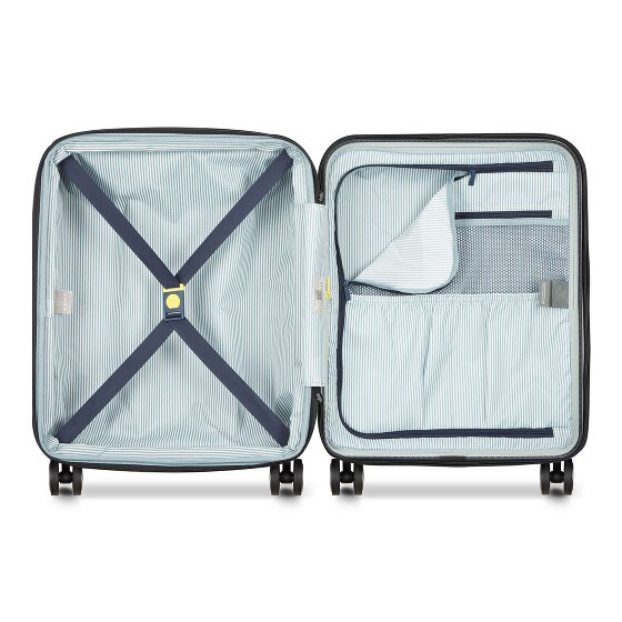 Delsey Paris Longitude 4 wheels Cabin trolley 55 cm with expansion pleat