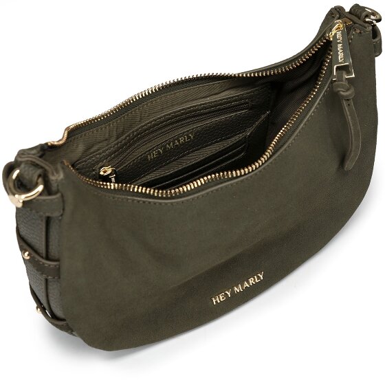 Hey Marly Lifetime Sister Suede Shoulder Bag Leather 25 cm
