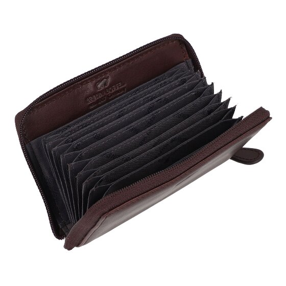 Braun Büffel Arezzo Credit card case RFID protection Leather 11.5 cm