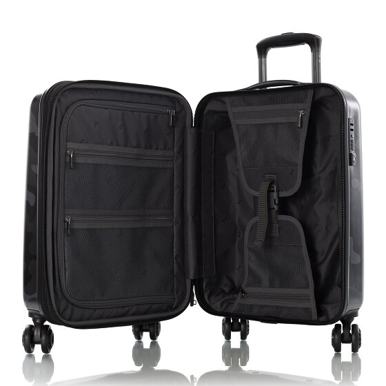 Heys Black Camo 4 wheels Cabin suitcase S 53 cm Expandable
