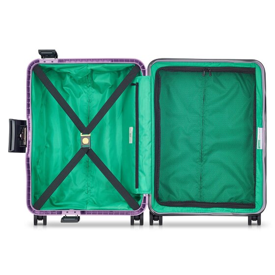 Delsey Paris x United Colors of Benetton Color Block Hardside 4-wheel cabin trolley 55 cm