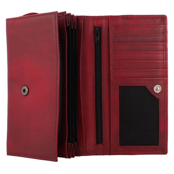 Greenburry Destressed Wallet RFID protection Leather 18.5 cm