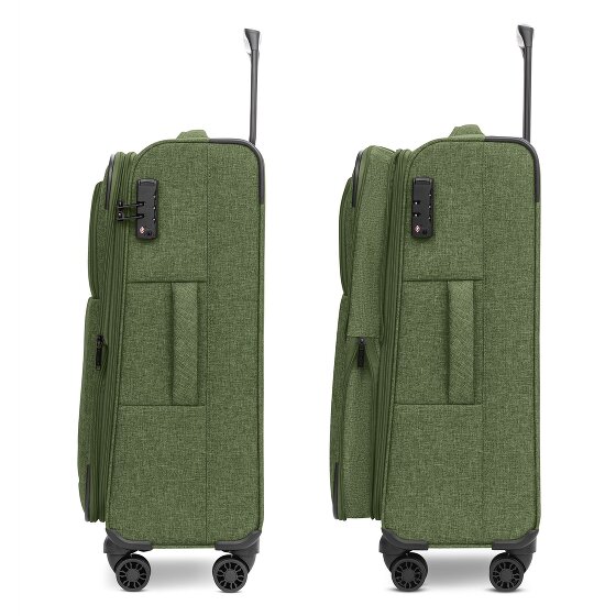 Redolz Essentials 12 MEDIUM 4-wheel Trolley, 67 cm, expandable Gusset