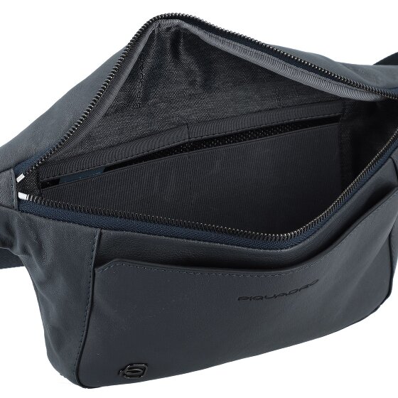 Piquadro Black Square Bum bag Genuine Leather 31 cm