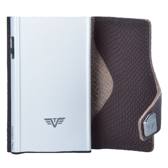Tru Virtu Click & Slide credit card case wallet RFID leather 6.5 cm