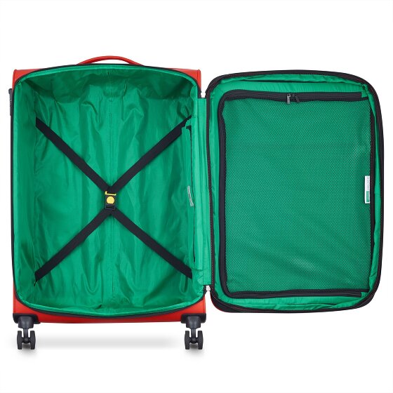 Delsey Paris x United Colors of Benetton Color Block 4-wheeled trolley 77cm with expansion fold