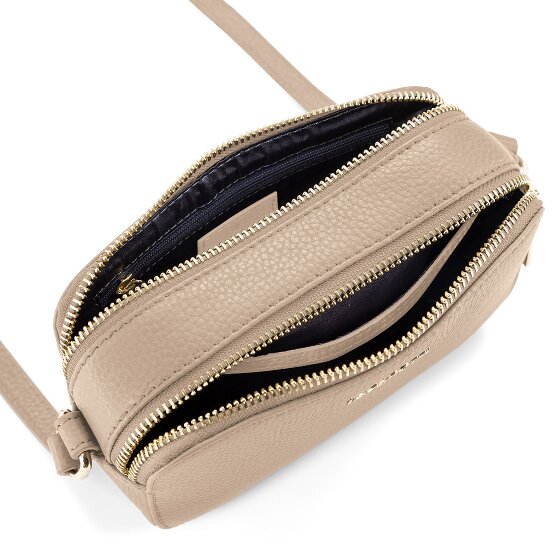 Lazarotti Bologna Leather Shoulder Bag Camera Bag Leather Double-Zip 18 cm