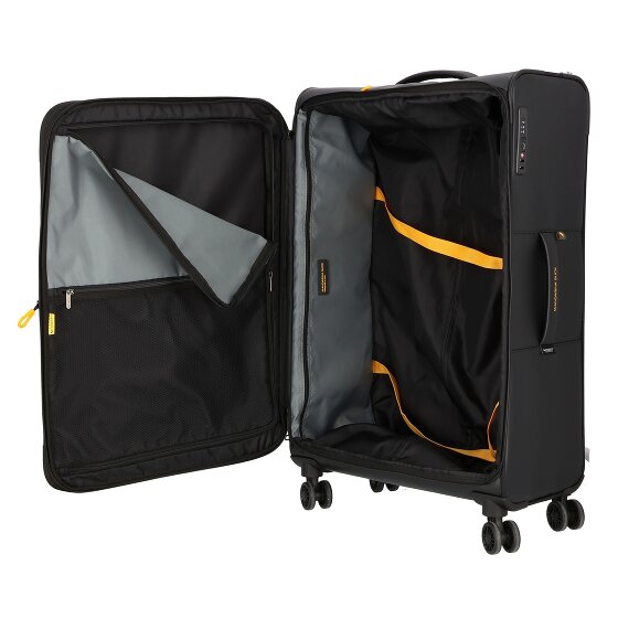 Mandarina Duck Eco Coated 4 wheels Trolley L 78 cm with expansion pleat