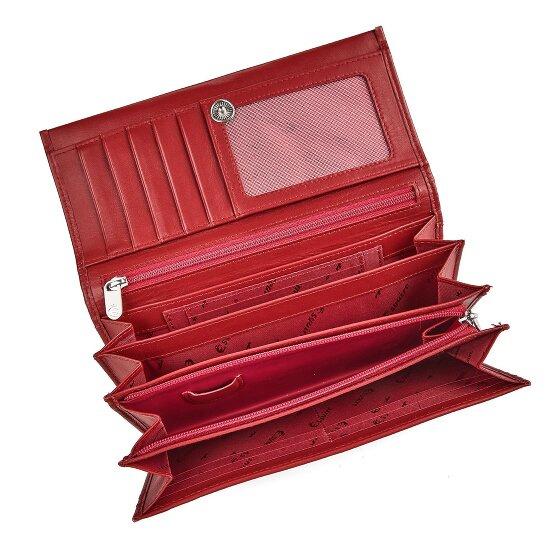 Esquire Silk Wallet Genuine Leather 19 cm