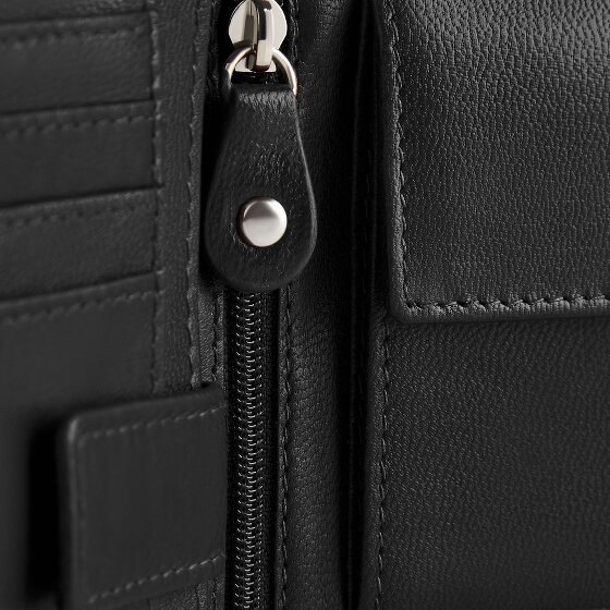 Bugatti Valencia Wallet RFID protection Genuine Leather 12 cm