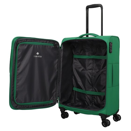 Travelite Rügen 4 wheels Suitcase set 3-piece with expansion pleat