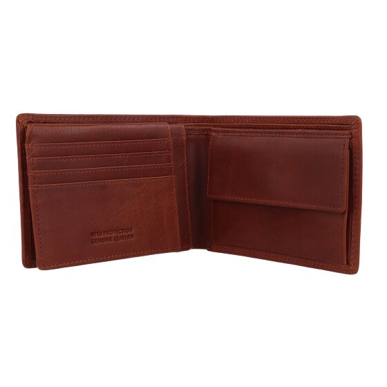 Greenburry Vintage Wallet RFID protection Leather 12.5 cm