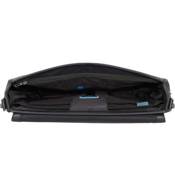 Piquadro Akron briefcase leather 42 cm laptop compartment