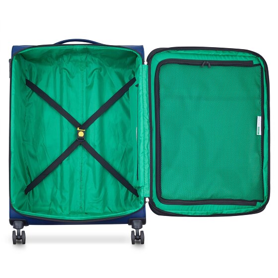 Delsey Paris x United Colors of Benetton Color Block 4-wheeled trolley 77cm with expansion fold