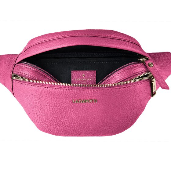 Lazarotti Bologna Leather Double-Zip Bum Bag, Crossbody, Leather, 25 cm