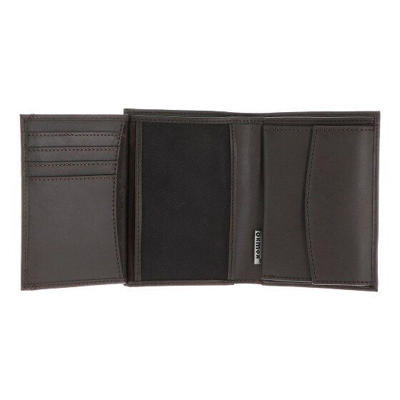 oxmox Leather Wallet RFID protection Genuine Leather 10 cm