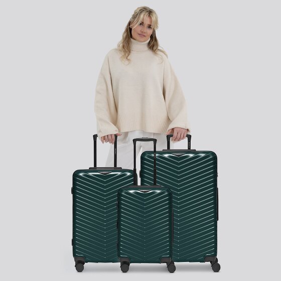 Redolz Essentials 18 4 wheels Suitcase set 3-piece with expansion pleat