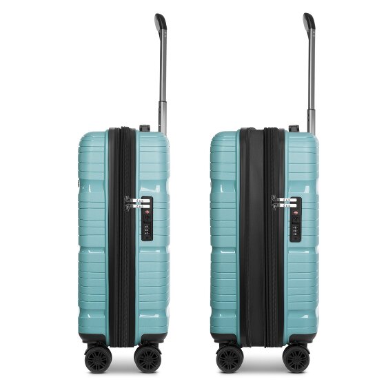d&n Travel Line 4300-Plus 4 wheels Cabin trolley S 55 cm with expansion pleat