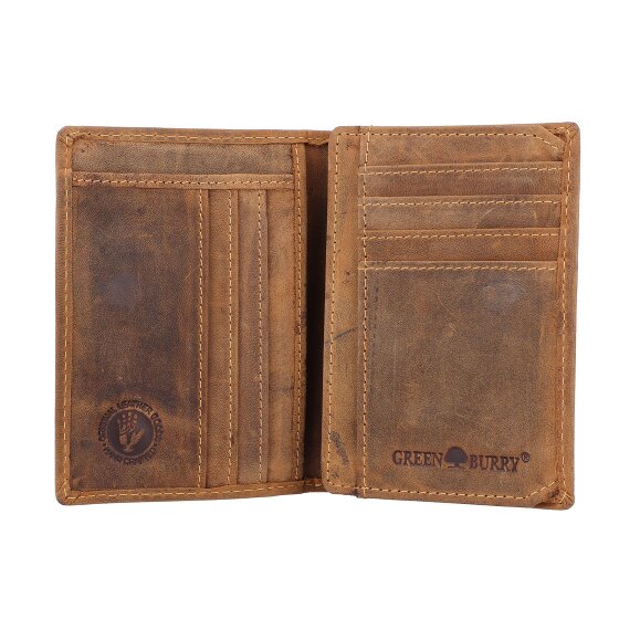 Greenburry Vintage identity card case RFID leather 9 cm