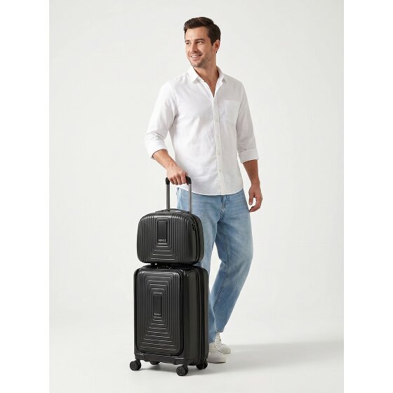Redolz Essentials 14 suitcase set 2 pcs. cabin trolley with stretch fold + beauty case