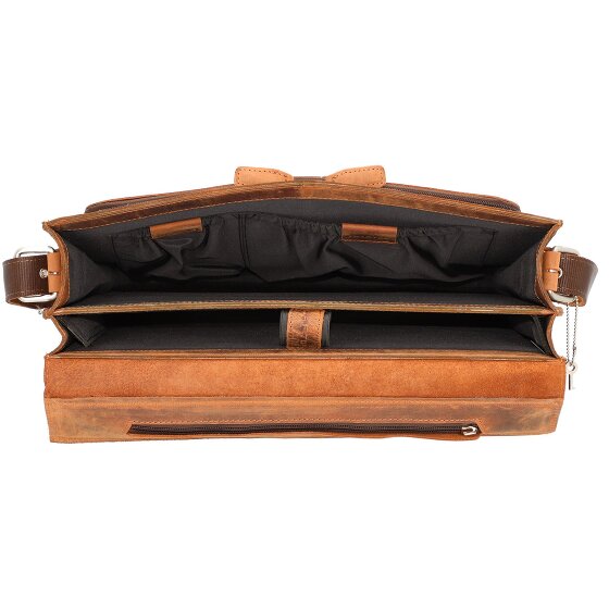 Plevier Retro Darwin Briefcase Leather 41 cm Laptop compartment