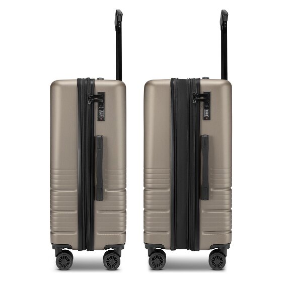 camel active Hanoi 4 wheels Suitcase set 3-piece with expansion pleat