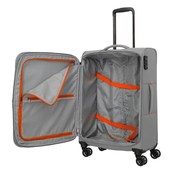 Travelite Umbria 4 wheels Suitcase set 3-piece with expansion pleat