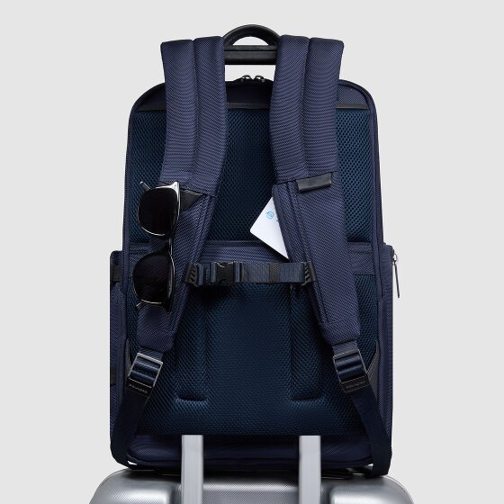 Piquadro Brief travel backpack leather 43 cm laptop compartment
