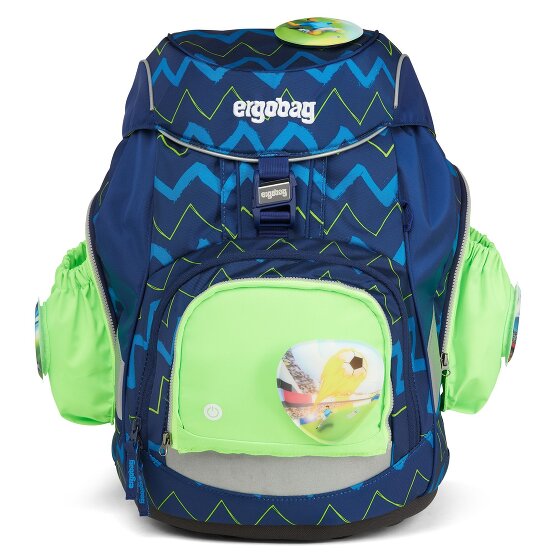 ergobag Accessories Fluo Led Side Pockets Safety Set 3pcs.