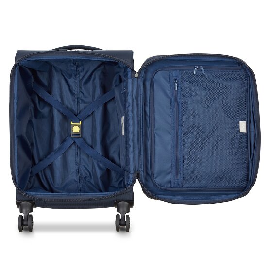 Delsey Paris Brochant 3 4 wheels Cabin trolley 55 cm with expansion pleat