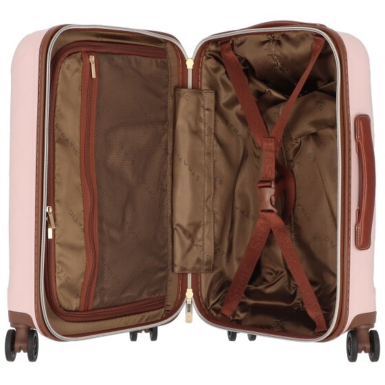 Stratic Leather & More 4 wheels Cabin trolley 55 cm Laptop compartment