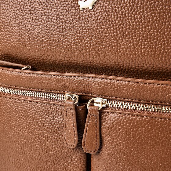 Braun Büffel Hanna Business backpack M Genuine Leather 40 cm Laptop compartment