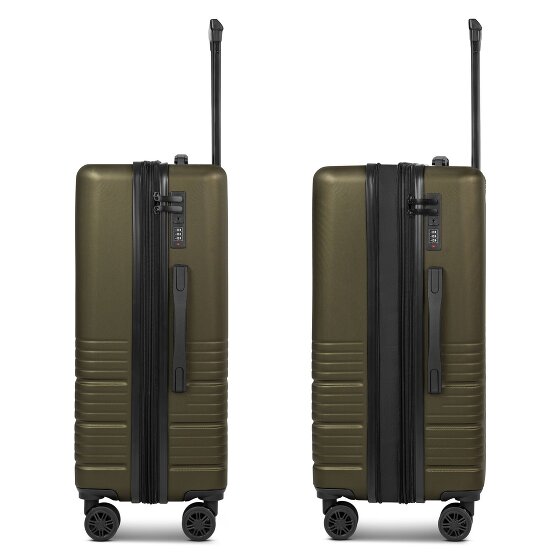 camel active Hanoi 4 wheels Suitcase set 3-piece with expansion pleat