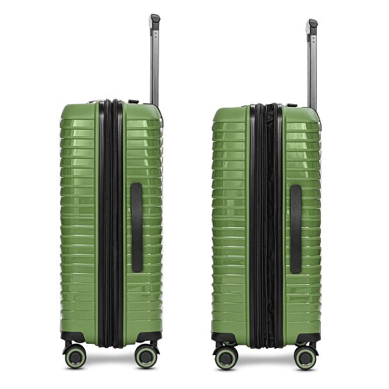 Stratic Shine 4 wheels Suitcase set 3-piece with expansion pleat