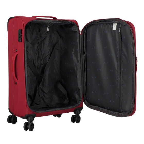 d&n Travel Line 6804 4 Roll Suitcase Set 3pcs.