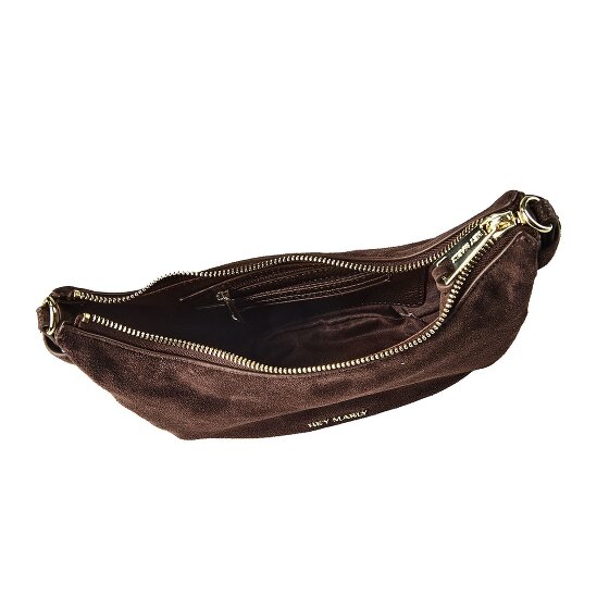 Hey Marly Lifetime Sister Suede Shoulder Bag Genuine Leather 25 cm