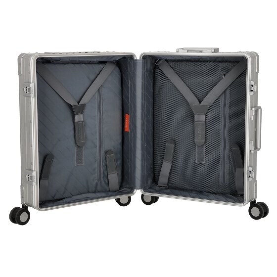 Aleon Domestic Carry-On 4-Wheel Cabin suitcase, Aluminum, 53 cm, Laptop Compartment