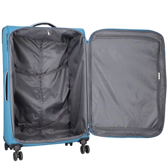 d&n Travel Line 9204 4 wheels Trolley L 76 cm with expansion pleat