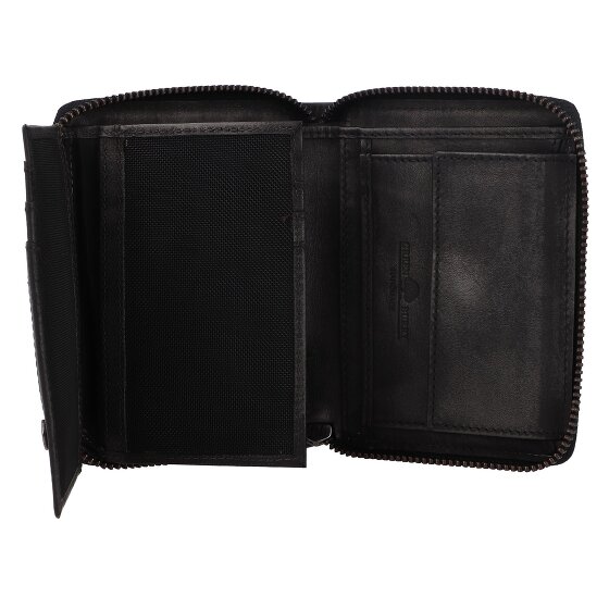 Greenburry Destressed Wallet RFID protection Leather 13 cm