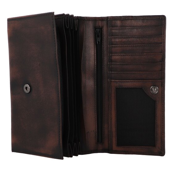 Greenburry Destressed Wallet RFID protection Leather 13 cm