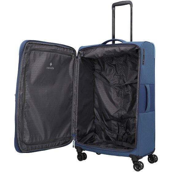 Travelite Corsiica 4 wheels Trolley L 77 cm with expansion pleat