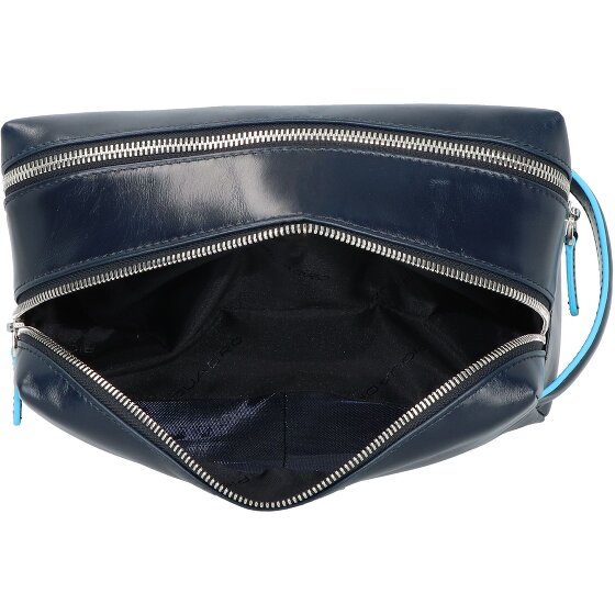 Piquadro Blue Square Toiletry bag Genuine Leather 25 cm