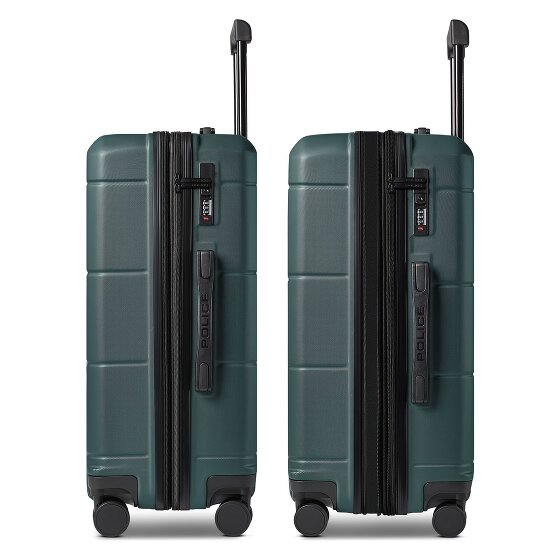 Police London 4 wheels Suitcase set 3-piece Expandable