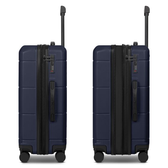 Police London 4 wheels Suitcase set 3-piece with expansion pleat
